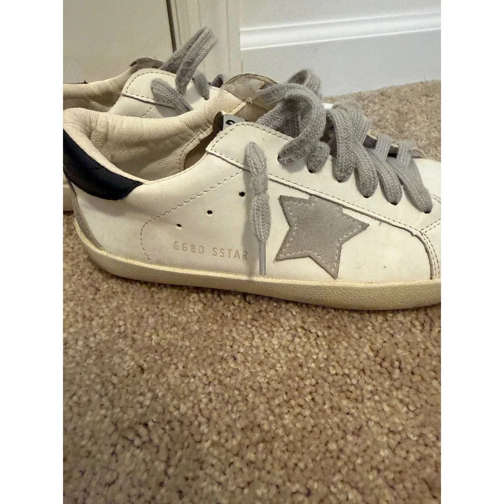 Zhuocaizi Sneakers Women 40 White Good Star Patch Low Top Streetwear Chic